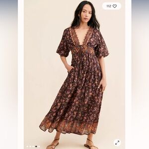 Free People Lysette Maxi Dress Small